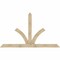 Ekena Millwork Richland Rough Sawn Timber Gable Bracket, Douglas Fir, 108"W x 63"H x 4"D x 6"F, 14/12 Pitch GBW108X63X0406RIC00RDF - alternate 1